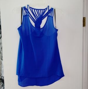 Flowy cobalt blue tank top